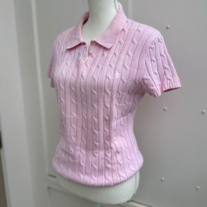 Vintage y2k Ralph Lauren Short Sleeve Knit Sweater